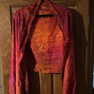Vibrant Pink and Orange Pashmina